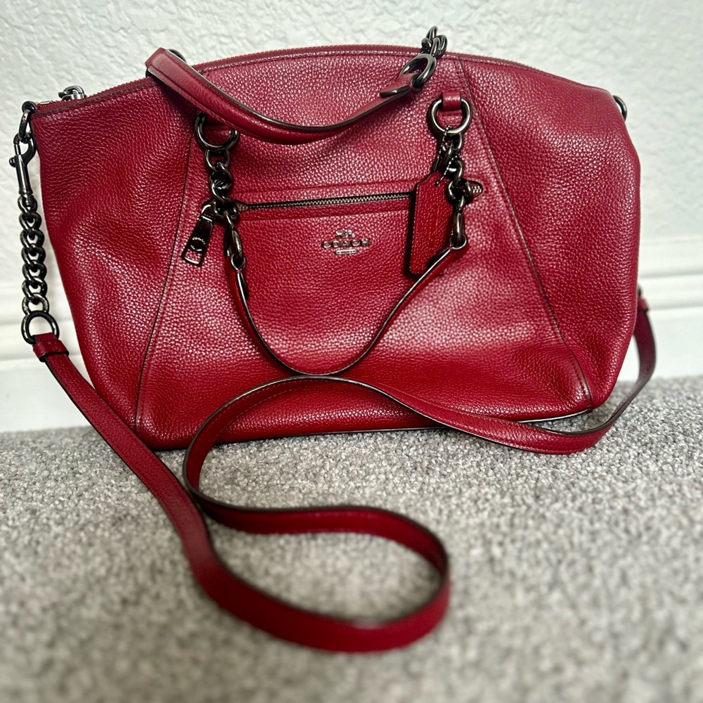 Red Coach Crossbody